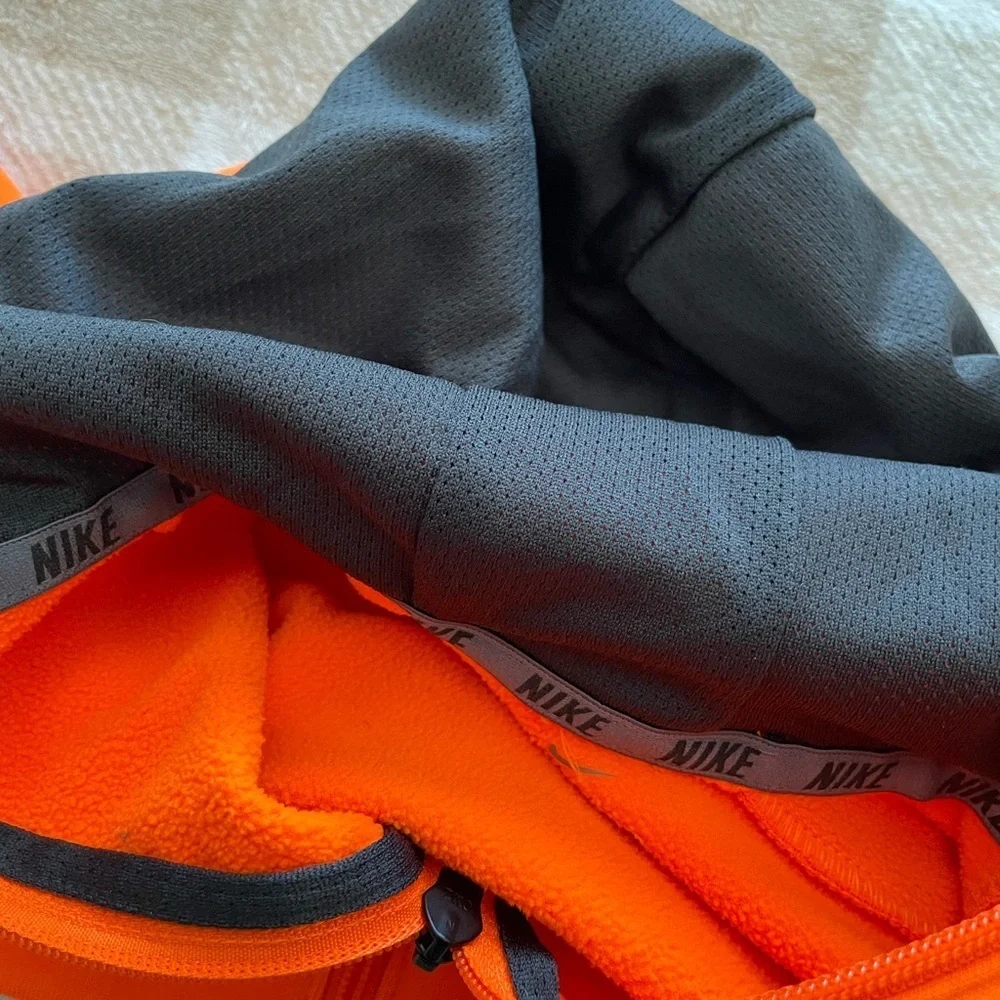 Nike Matching Set Bright Orange Hoodie with Grey Details 9-12 months